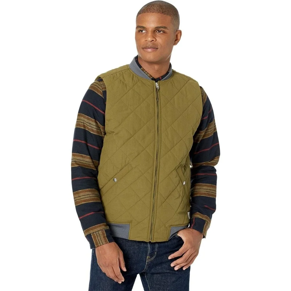 The North Face Cuchillo Insulated Vest Military Olive green brown Size Medium